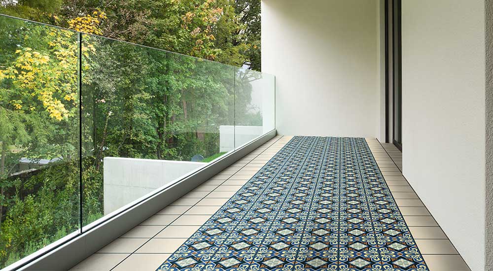 Athangudi Deco Azul Floor Visual
